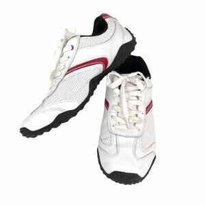 Original Penguin Mesh and Leather Sneaker, White, 12